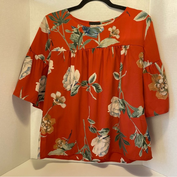 W5 by Anthropologie Floral Blouse | Size L | Boho Peasant Top - Picture 6 of 14